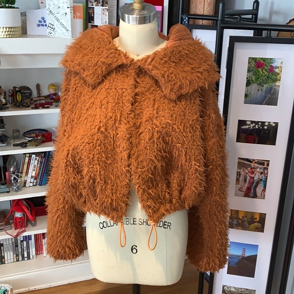 Free People Jackets & Blazers - Free People Brown Faux Fur Jacket
